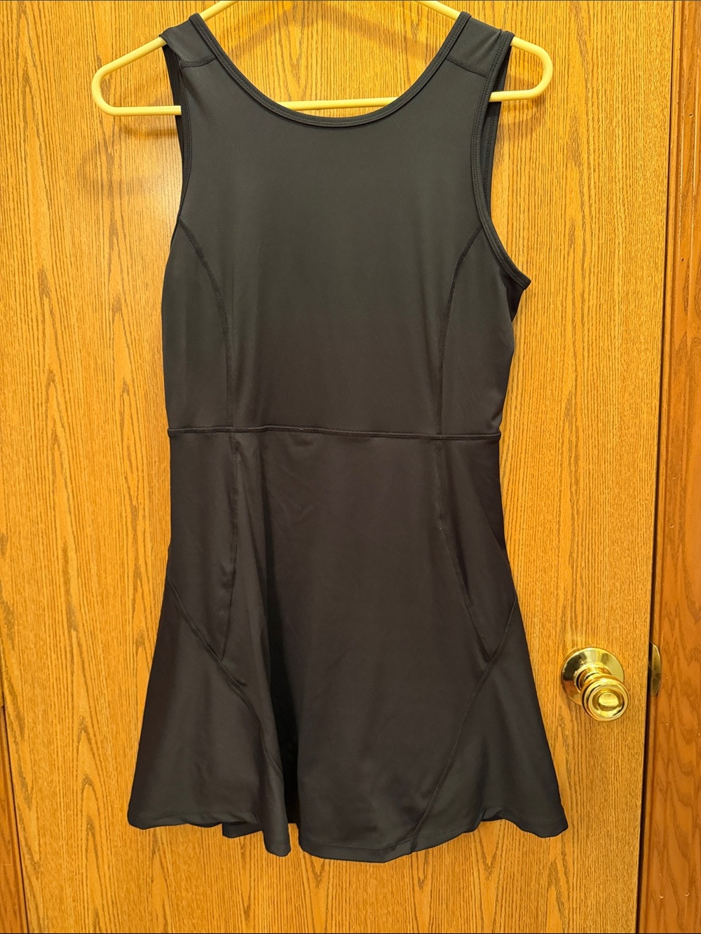 HALARA Black Sleeveless Fit & Flare Mini Dress